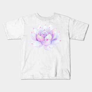 Watercolor Succulent sticker Kids T-Shirt